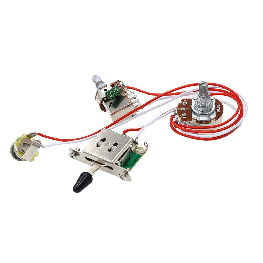 Guitar Wiring Kit 3 Way Switch 1 Volume 1 Tone Pots   for Electric Guitar