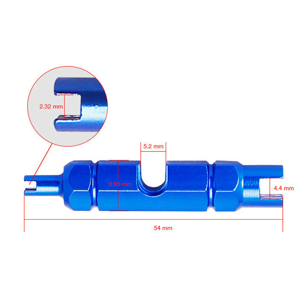 1x MTB Road Bicycle Valve Core Removal Tool Wrench Bike Accessories  Blue