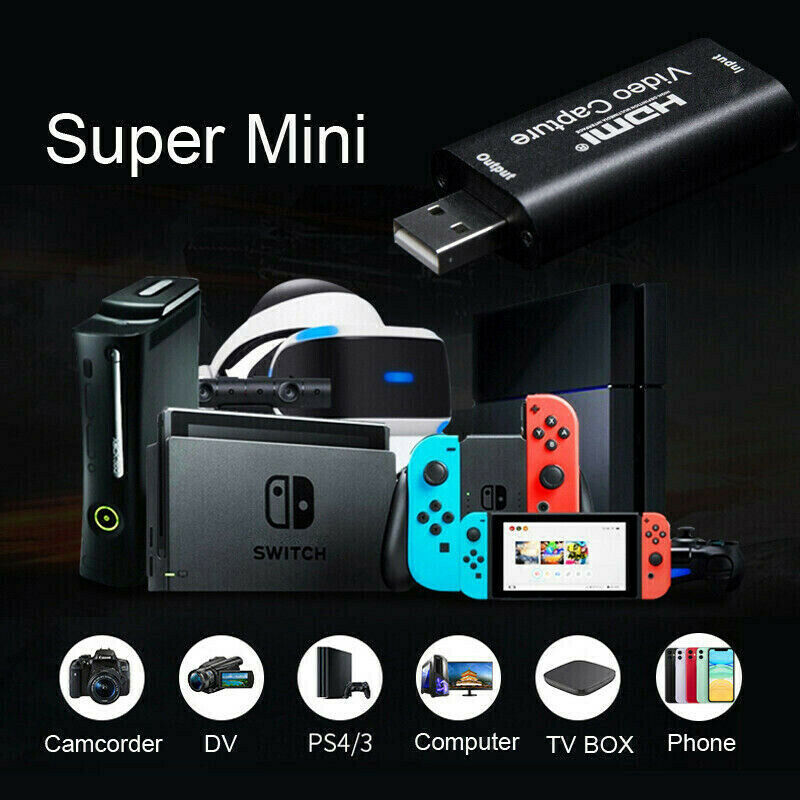 HDMI to USB Video Capture Card 1080P For Game / Live Streaming PortableDEAU