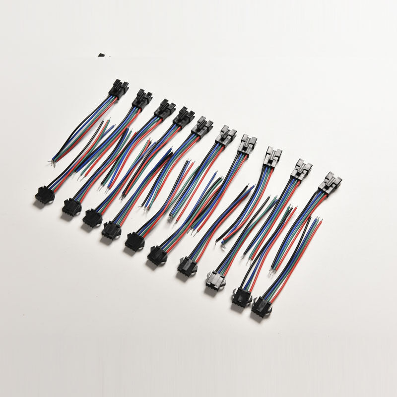 20pcs Male&Female 4 Pin Connector with wire for 5050/3528 RGB Led Driver/StripDD