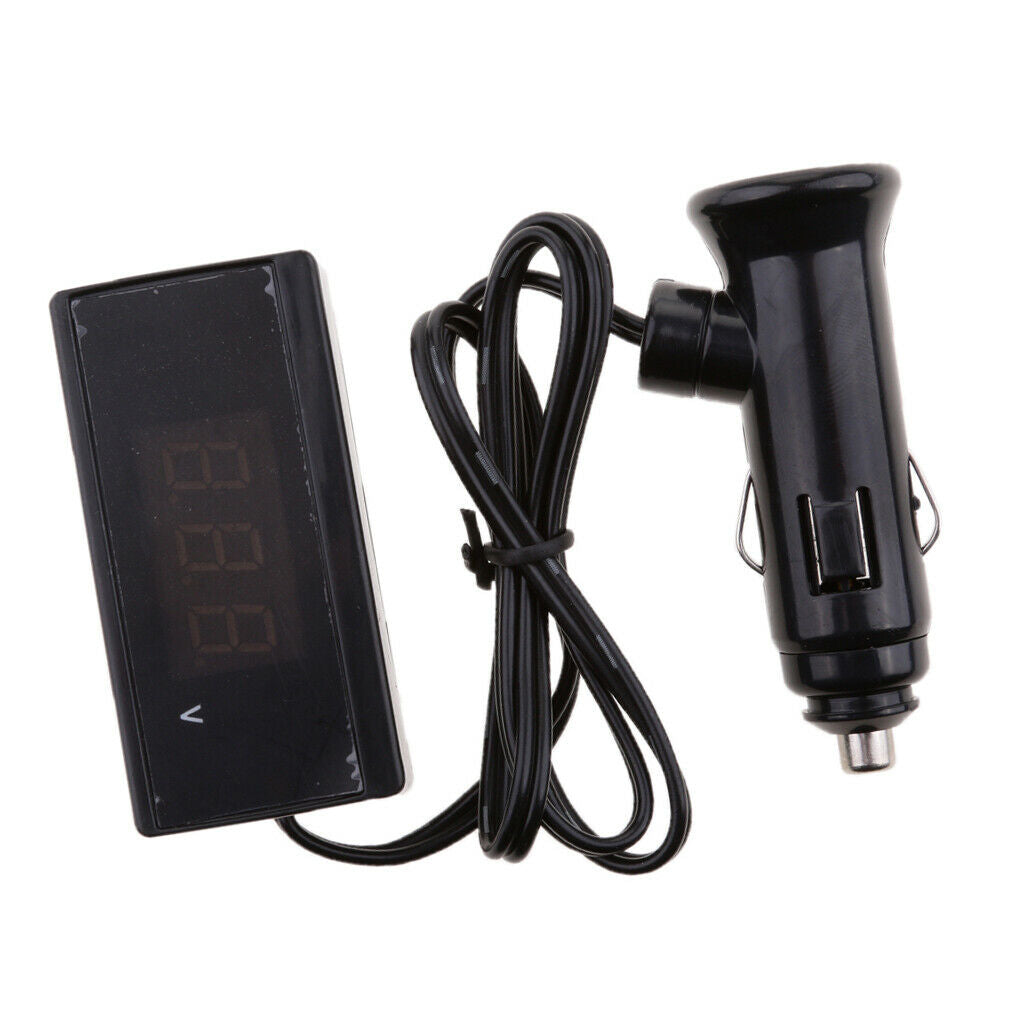 1 piece LED digital car volt meter DC 12V or DC 24V