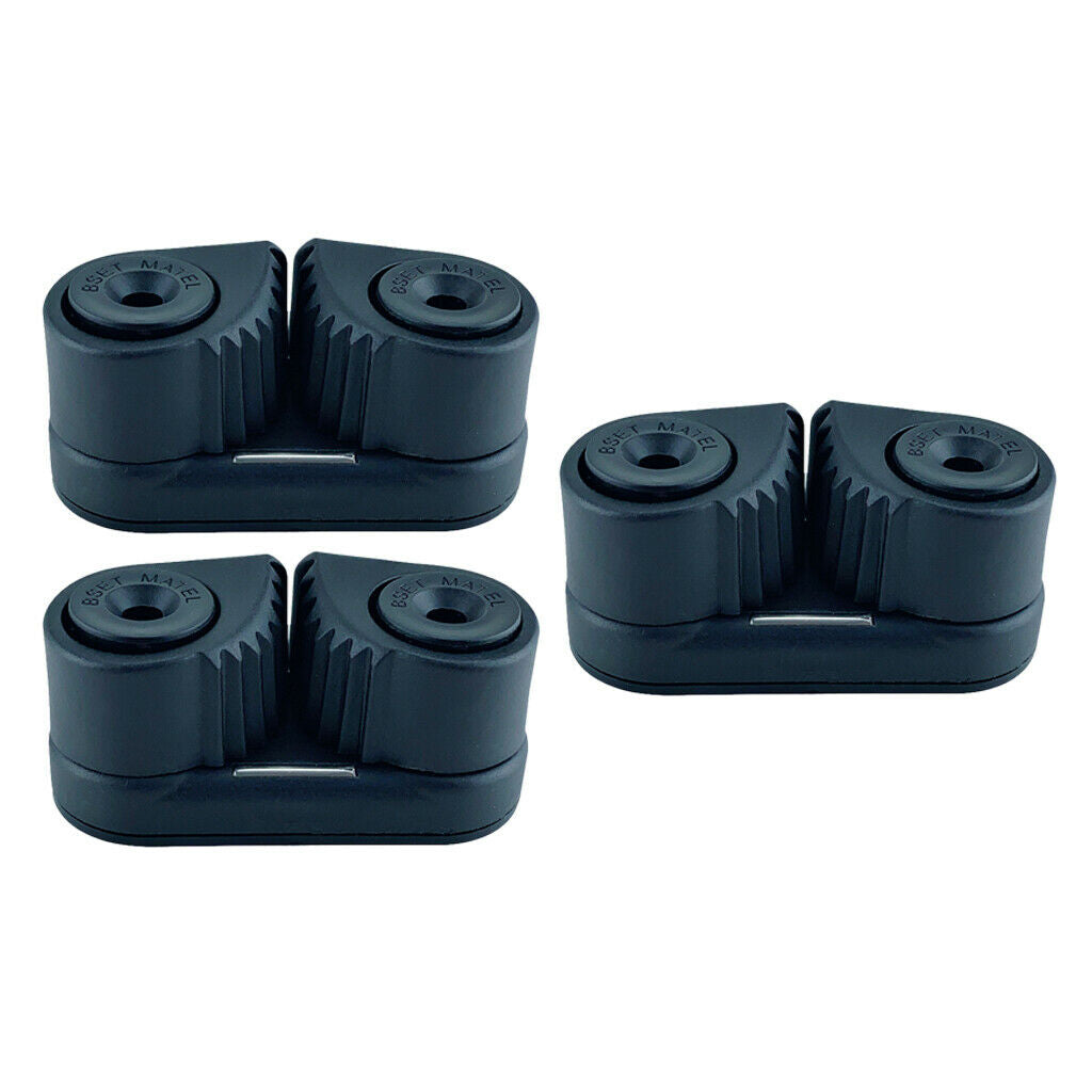 3x Cam Cleat Wre Fairlead for Sailing Hardware Fit for 3-12mm Diameter Rope