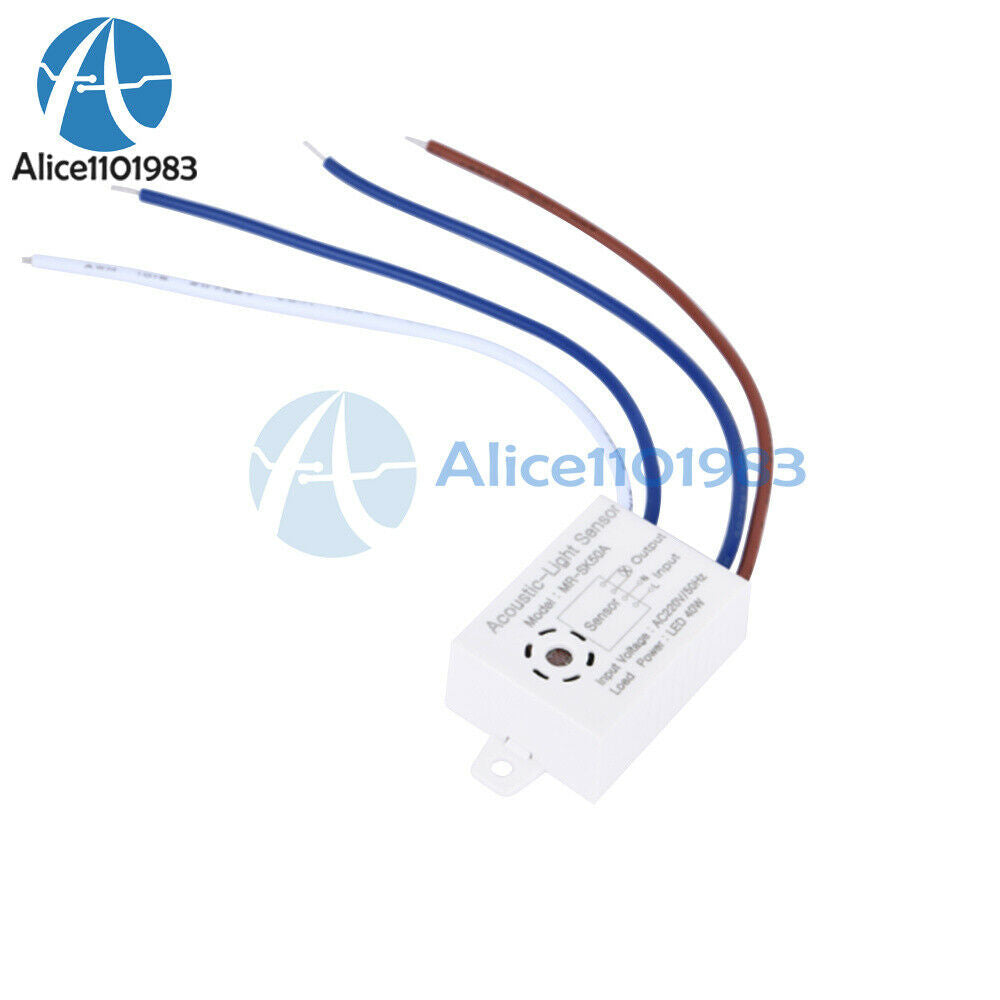 1x Smart Home Voice Control Light Sensor Switch Sound&Light Controlled Wall M3J2