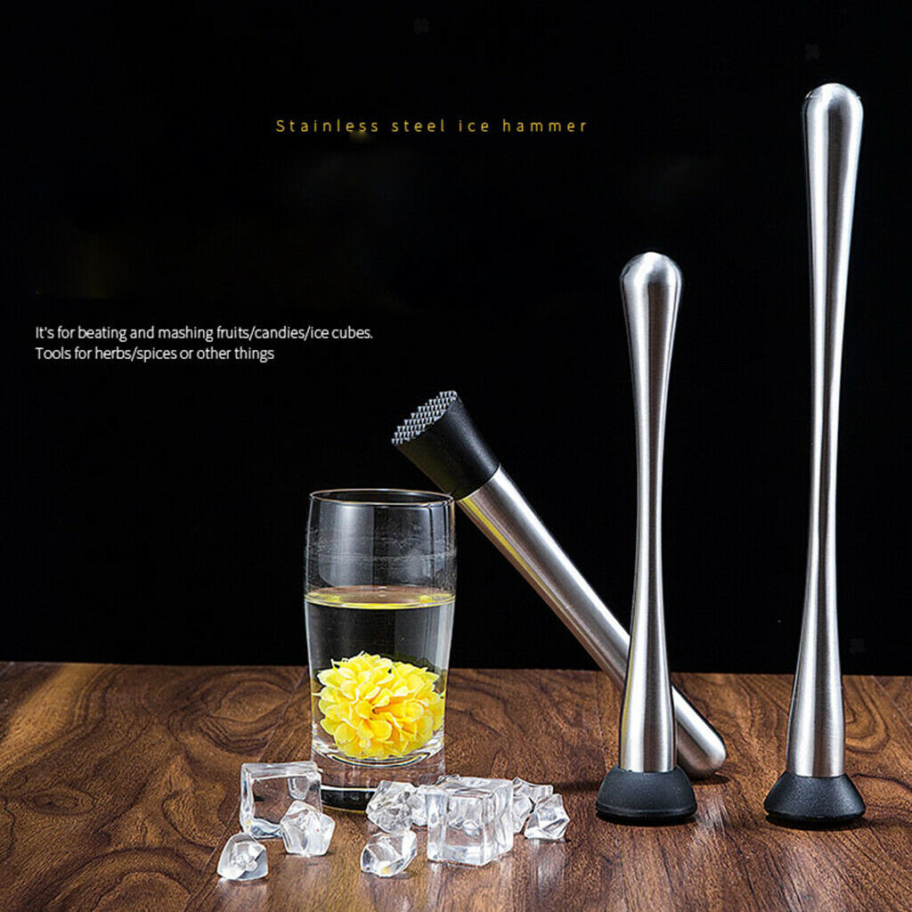 Bar Cocktail Muddler DIY Drink Bartenders Barware   Style 3-28.5cm