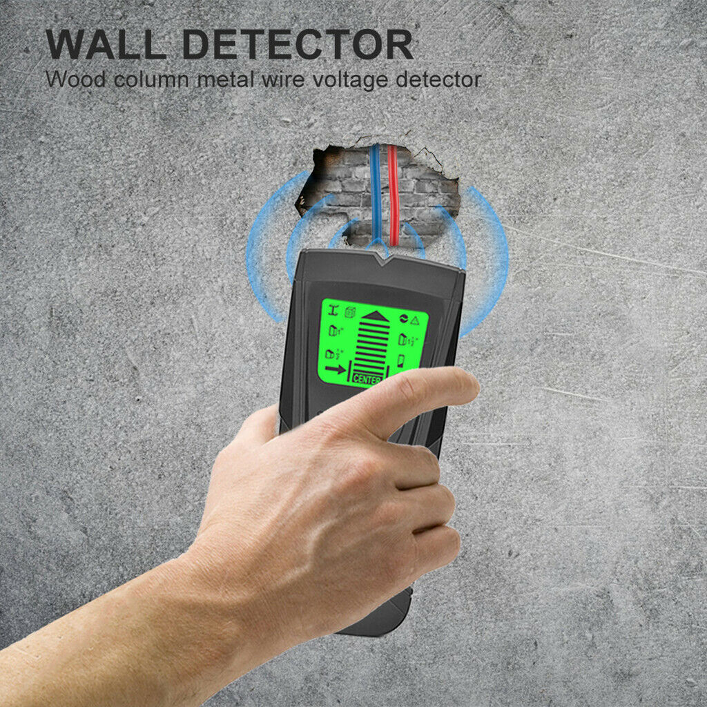 3 In 1 Metal Pipe Detector Stud Walls Wood AC Live Wire Cable Finder