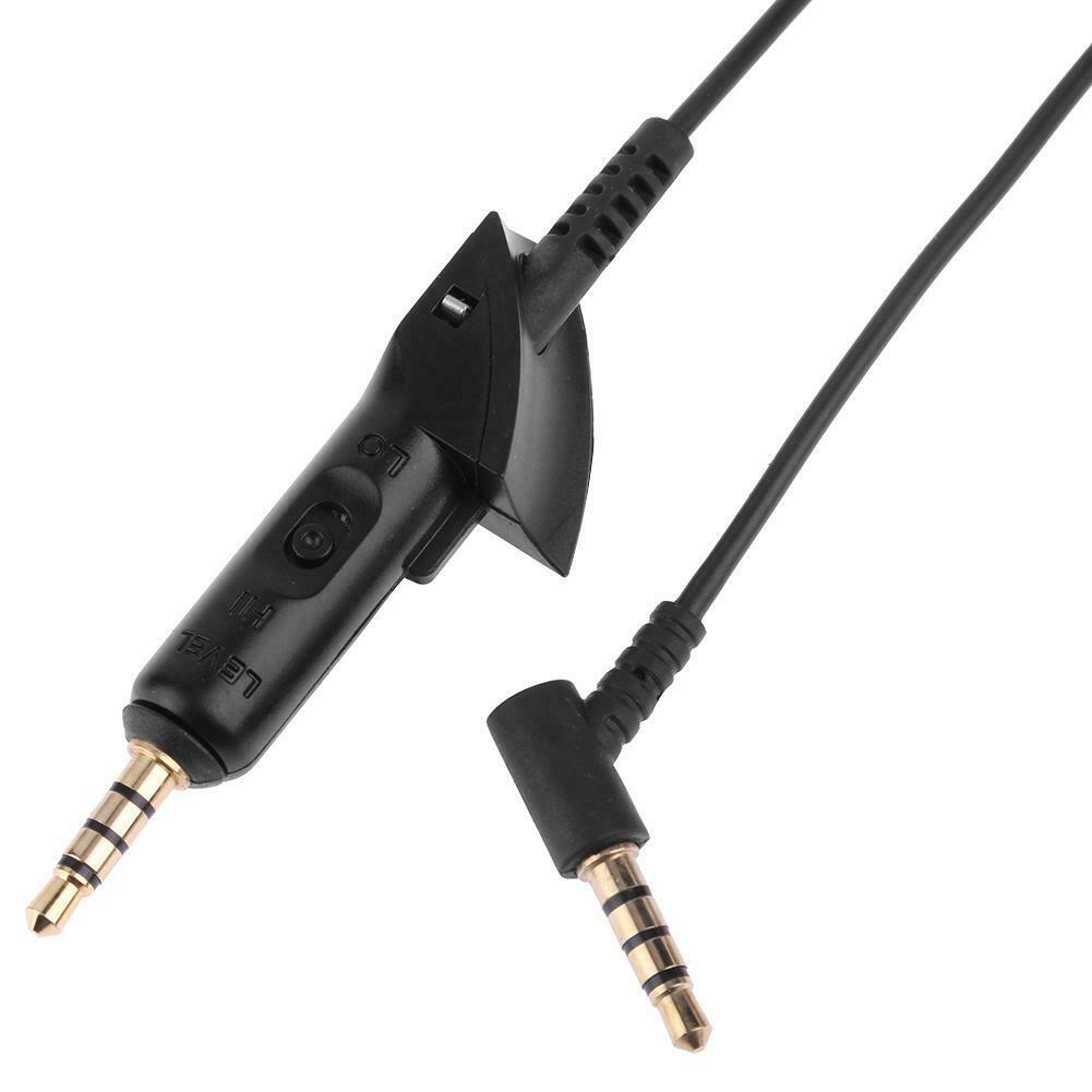 1.5m 3.5mm Male to Male Audio Cable Wire w/ Mic for Bose QC15 QC2 Earphone @