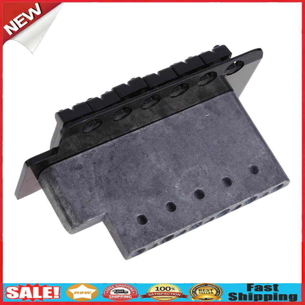 Black Electric Guitar Tremolo Bridge With Bar New 1 Set 6 Strings Parts @