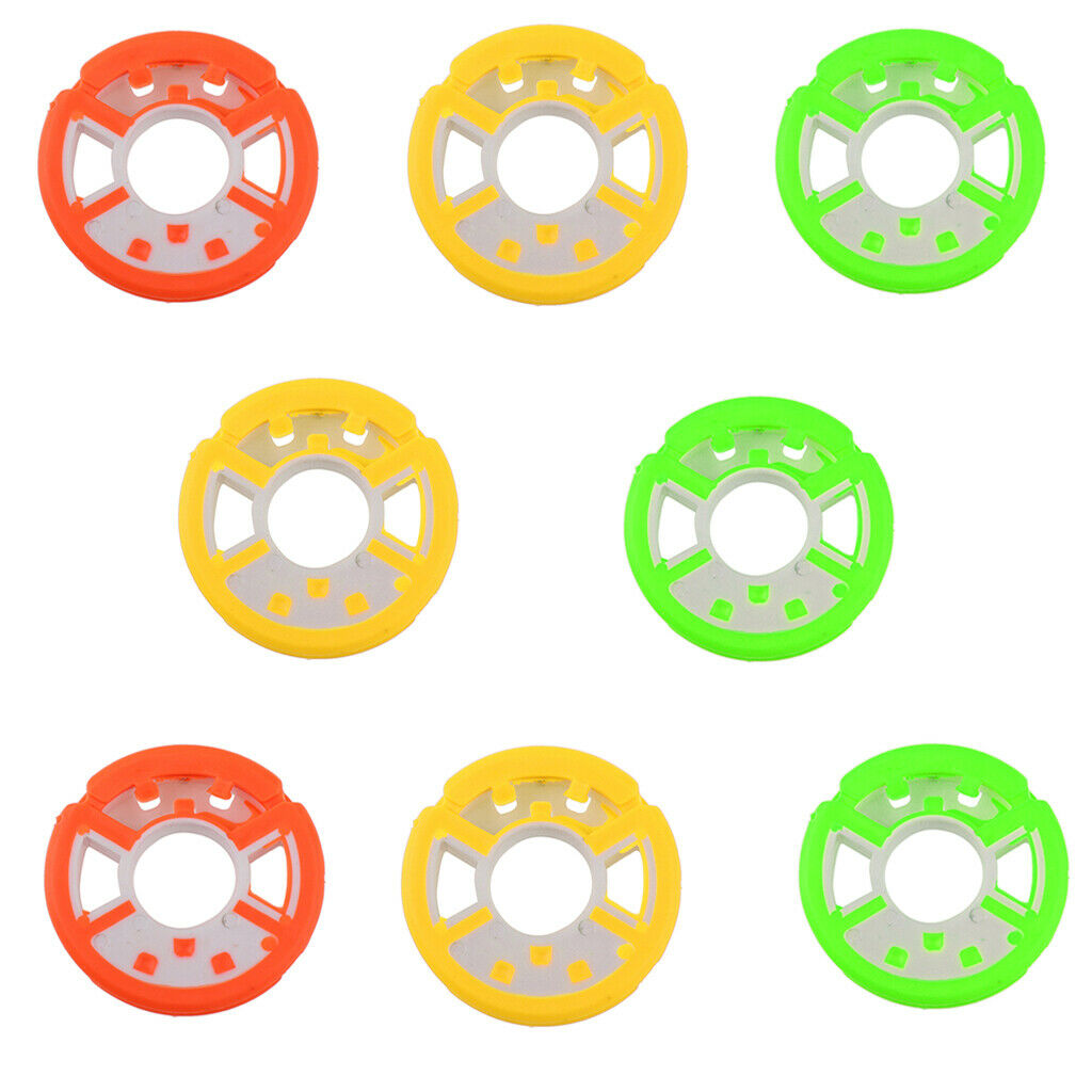 Durable Silicone Winding Board Fishing Line Round Spools Tool with Box S
