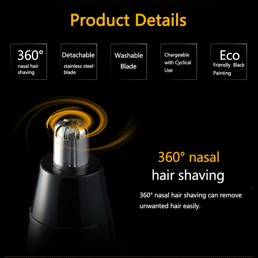 Men Hair Trimmer 4 In1 Electric Clipper Face Care Shaver Ear Nose Groomer Cutter