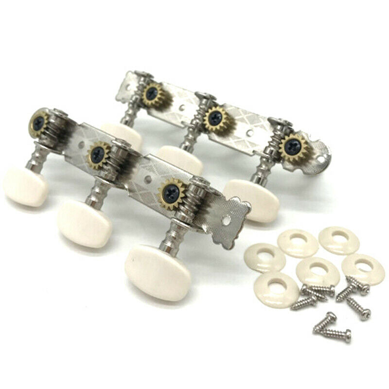 2Pcs Classical Guitar Tuner Acoustic Guitar Tuning Keys Steel Pegs Machine  Qx
