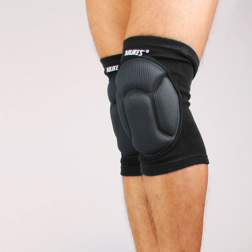 Sponge Knee Protectors Guards Anti Collision Pads for Football Hiphop Black