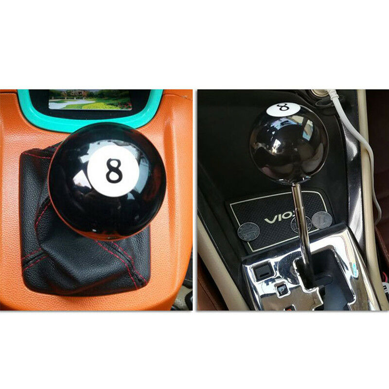 8 Billiard Ball Round Car Manual Gear Shift Knob Universal Shifter Lever Cover