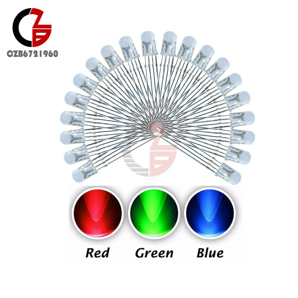 20PCS 4pin RGB Tri-Color Common Anode 5mm LED light Red Green Blue