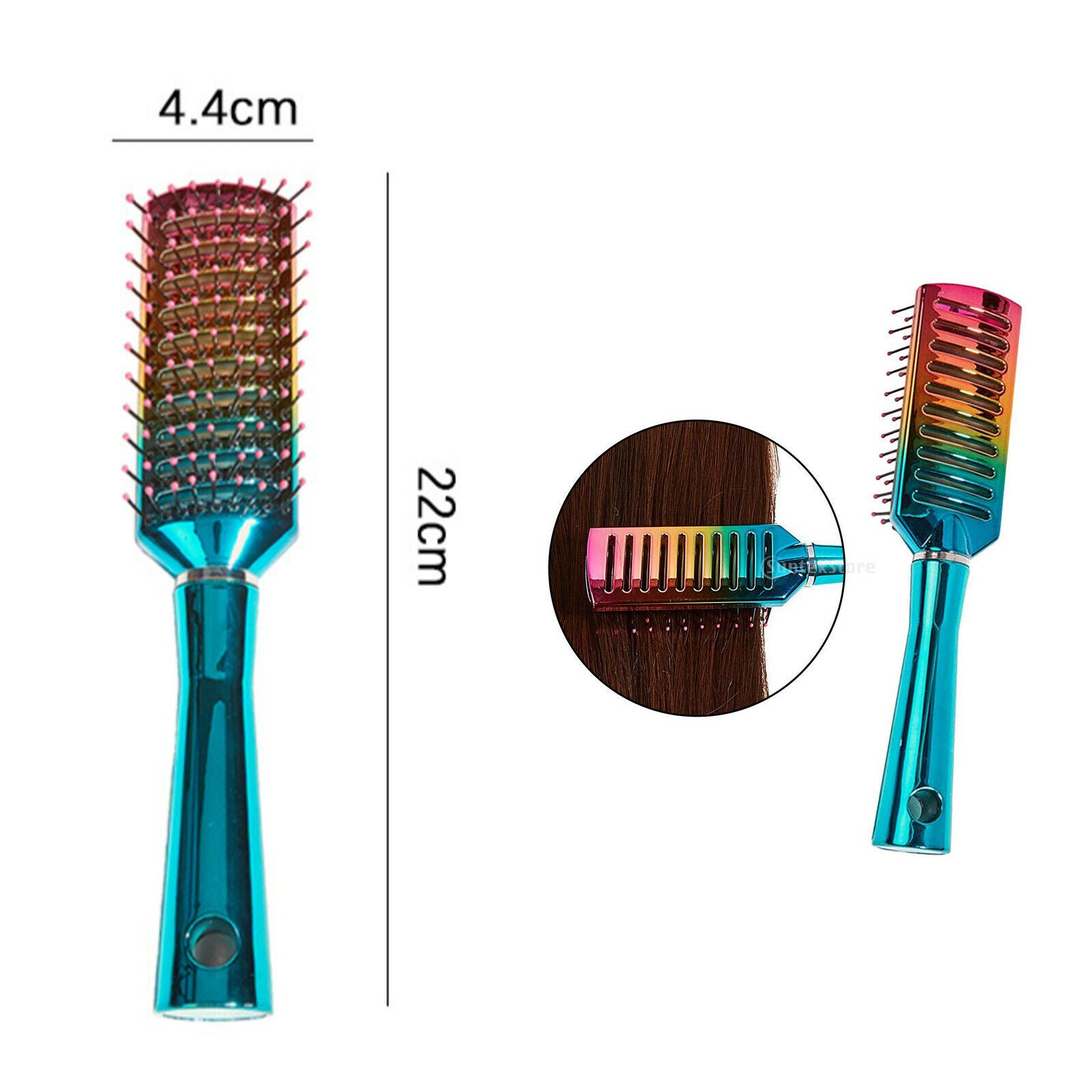 Nylon Ball-tipped Anti-static Massage Comb Hair Brush for
