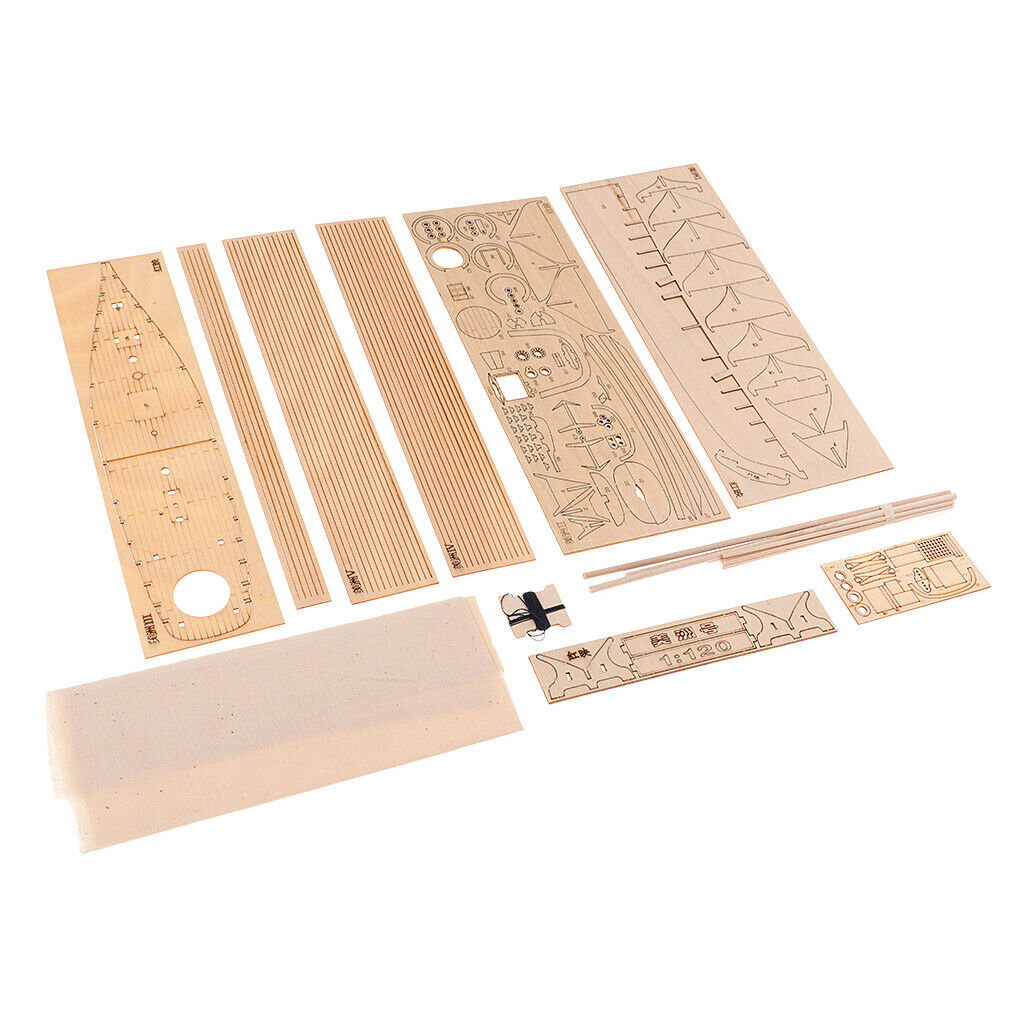 Crafts 1:120 DIY Kits Boat 1851 America Wooden Sailboat Ship Puzzles Toys