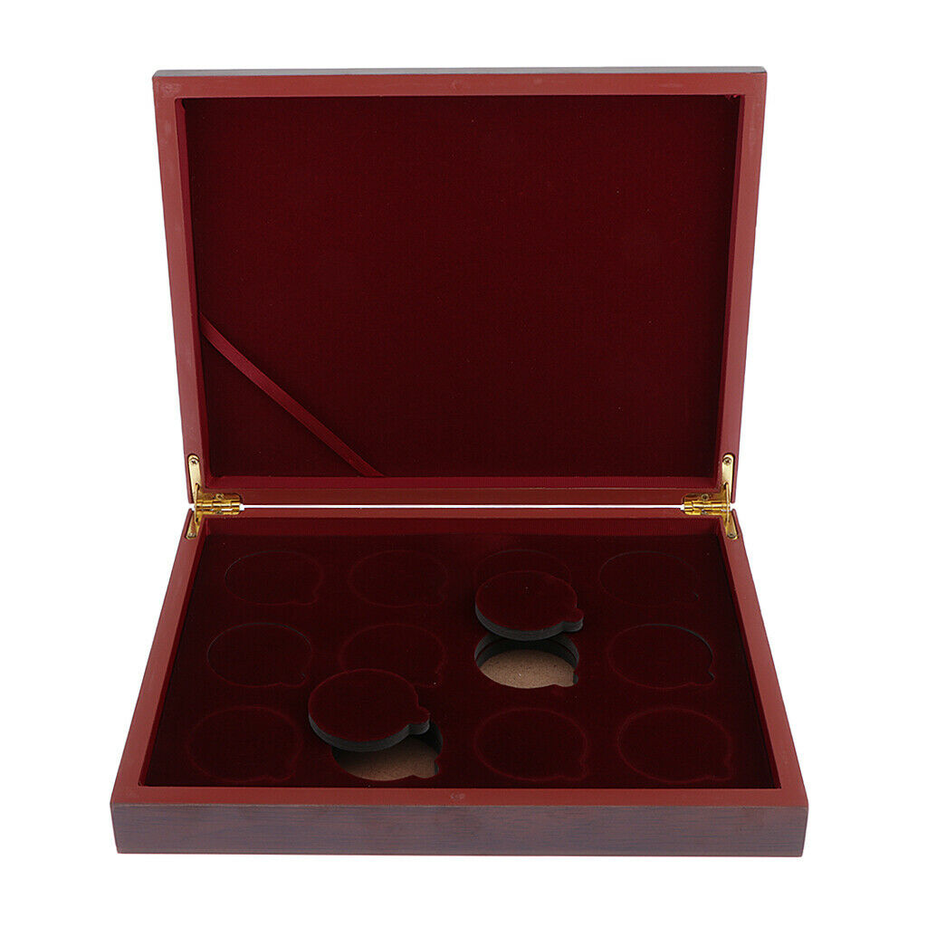 Classic Panda Wooden Military Challenge Coin Box Storage, Coins Medal Display