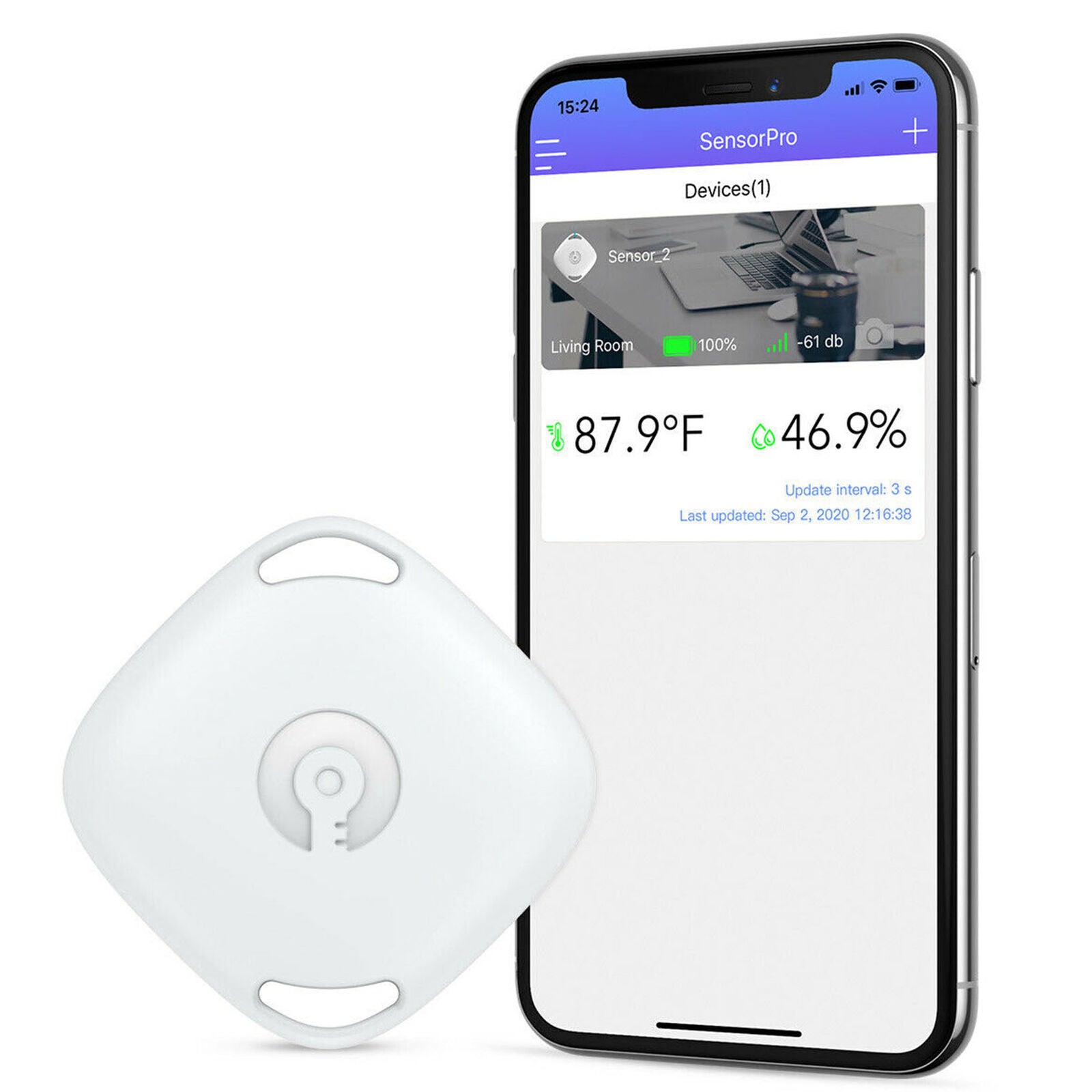 Smart Indoor Bluetooth Digital Thermometer Hygrometer Temperature Humidity