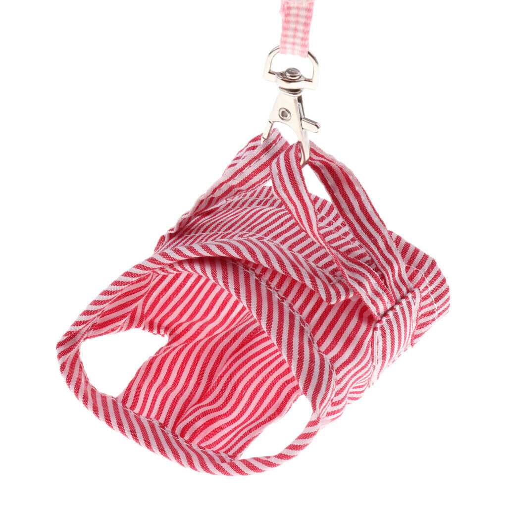 2pc Hurtless Hamster Vest Leash Collar Harness Lead Rope Chest Strap L