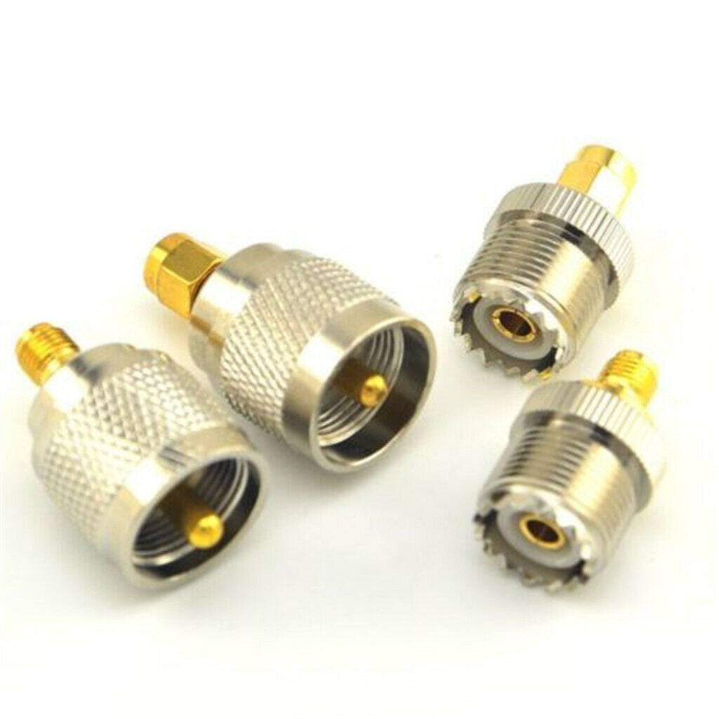 4x RF coaxial adapter SMA female/male to female/male SO-239 SO239