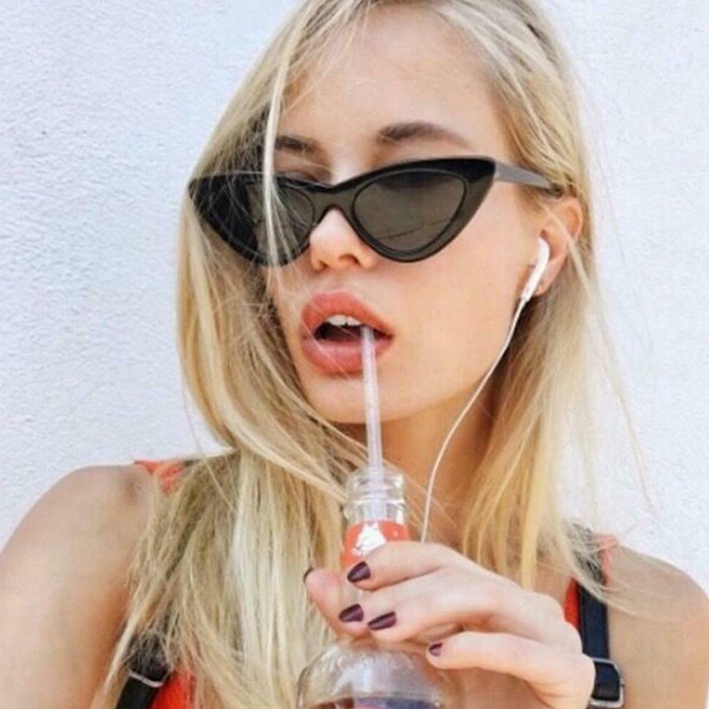 2Pcs Fashion Women Girls Female Cateye Triangle Frame Sunglasses New UV400