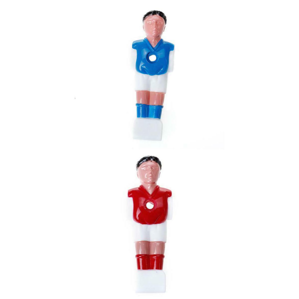 2x Red &Blue Foosball Soccer Football Table Man Guys Player Replacement Fussball