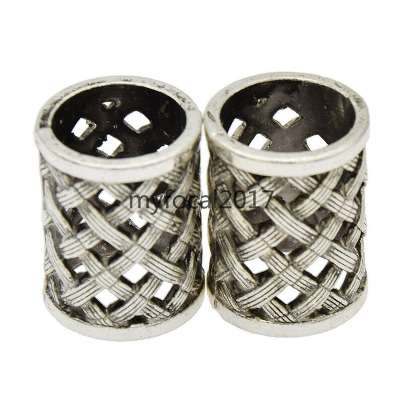 18mm Dreadlock Beads Celtic Viking Dread Hair Braids Clips Hair Jewelry 2pcs New