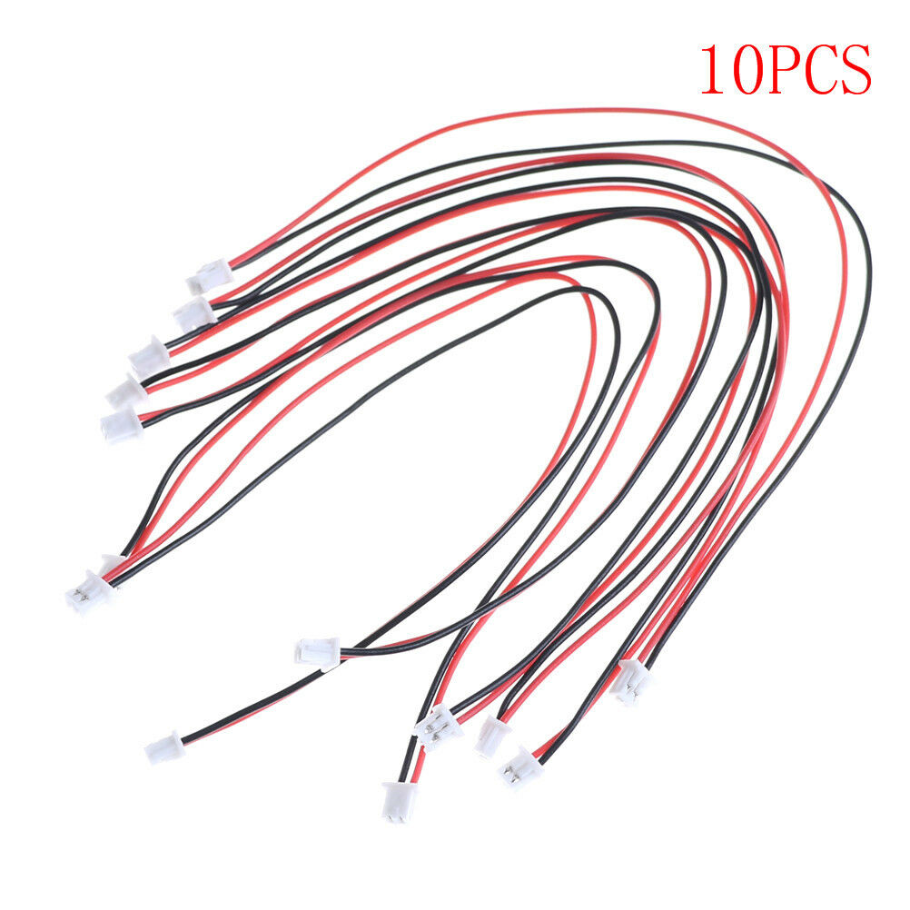 10 Pcs Micro JST 2.0 PH 2-Pin Connector plug with Wires Cables 150M.l8