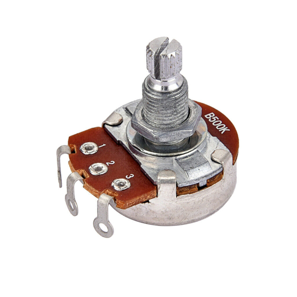 2x Alpha B500K Potentiometer Pot Guitar Spare Part Control Knobs Regulator