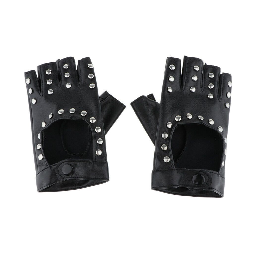 Sports Gloves Half Finger Gloves Black Hollow Out Driving Fingerless Gloves
