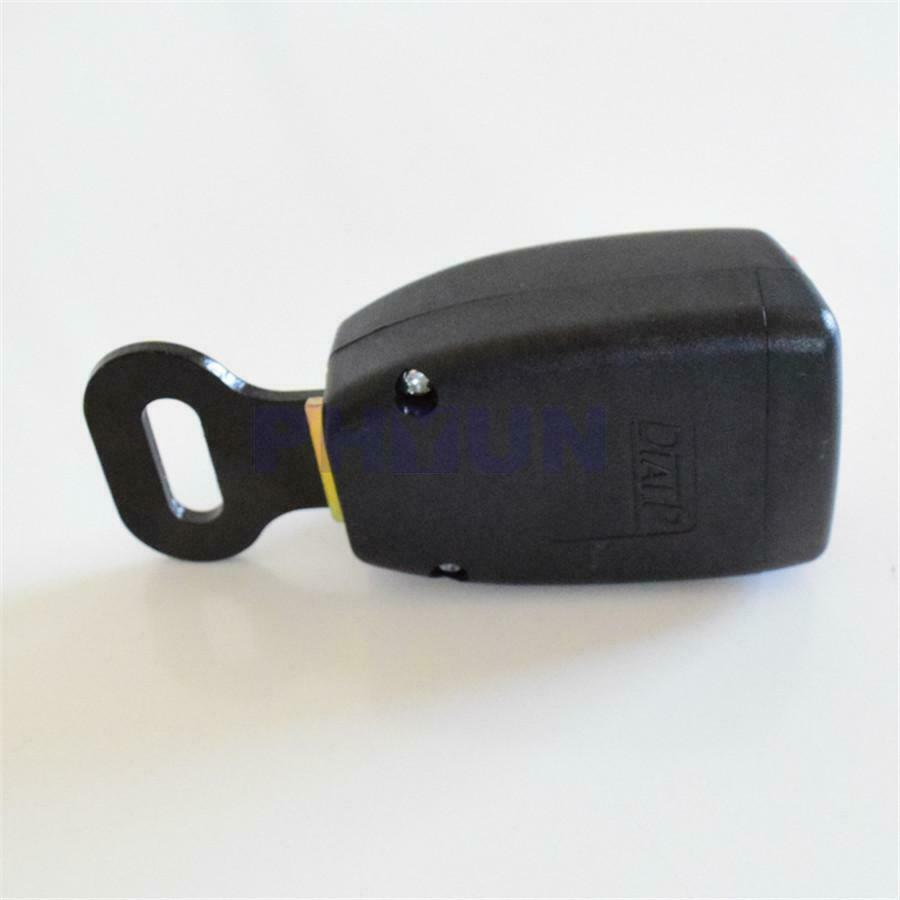 2x 25mm Black Car Safety Seat Belt Buckle Clip Lock Socket Extender Extension