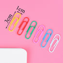 100pc Assorted Mixed Colored Paper Clips For Office School study JyJ Tt
