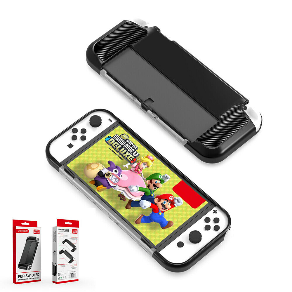 New For Switch Oled Case TPU Cover Soft Rubber Protective Shell Case Accessories