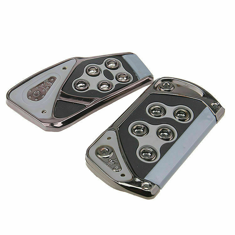 Sports Accelerator Car Brake Pad Pedals Covers Universal Fit Automatic AT Grey
