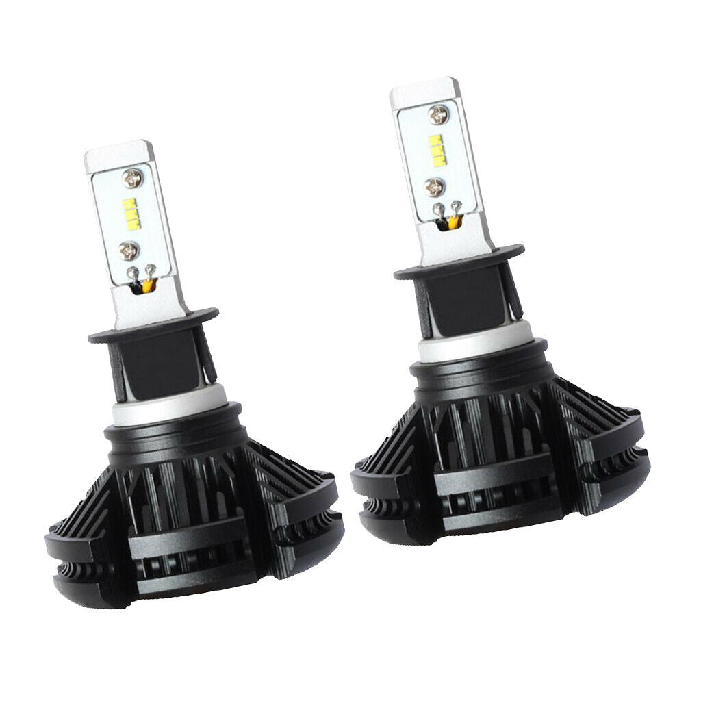 2pcs H3 9-32V Car Motorcycle Headlight Bulb 6500K 50W Fog Driving Light Lamp