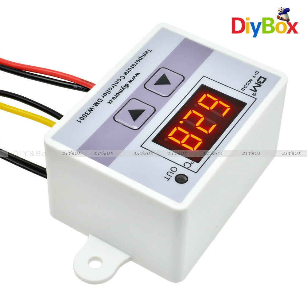 220V Digital LED Temperature Controller 10A Thermostat Control Switch Probe