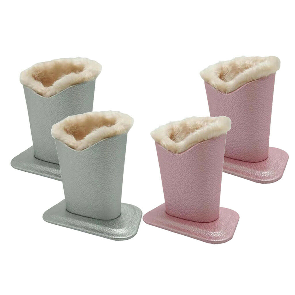 4x Modern Anti-Scratch Plush Lined Eyeglasses Holder For Desk Nightstand