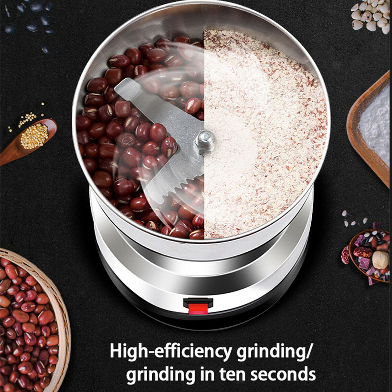 Household Electric Coffee Beans Grains Grinder Nuts Spices Grinding Machine