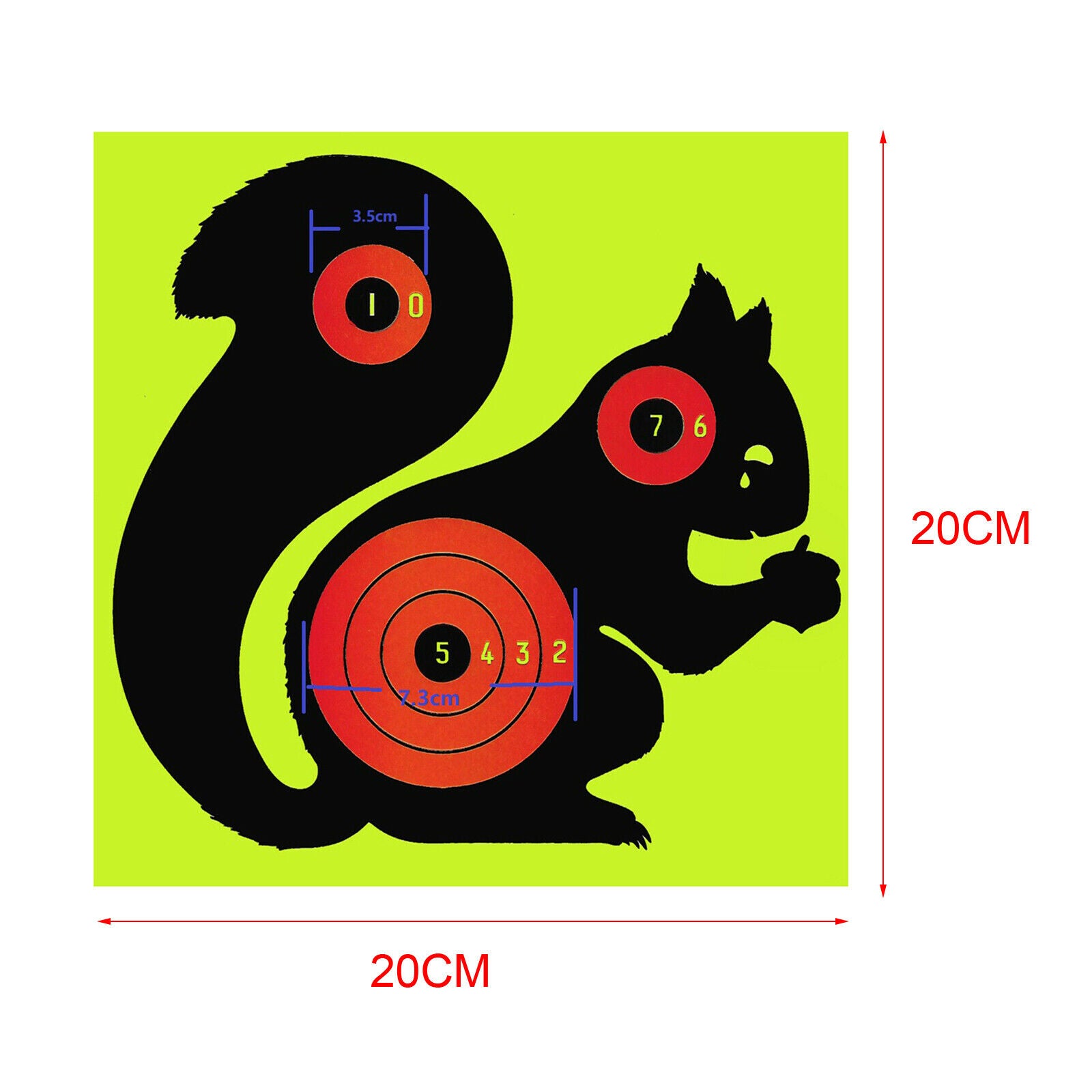 10Pack Shooting Paper Target Face Splatter Targets Sheets Shooting Practice
