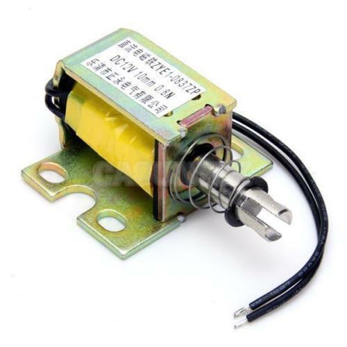 DC 12V Push Type Open Actuator Solenoid Electromagnet 0.8N ZYE1-0837ZP (1) S110