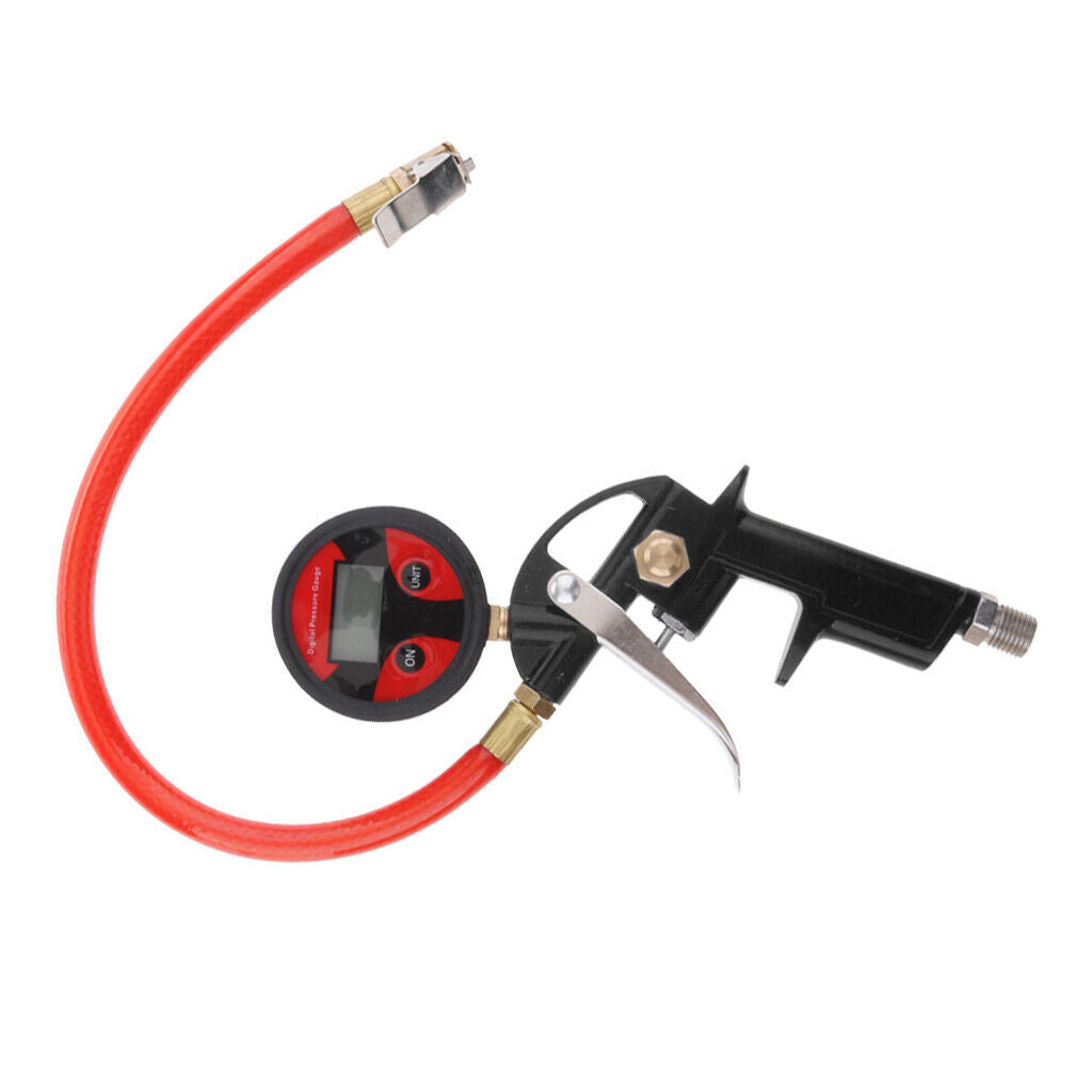 3in 1 LCD Digital Tire Tyre Inflation Inflating Pump Gun With Pressure Gauge