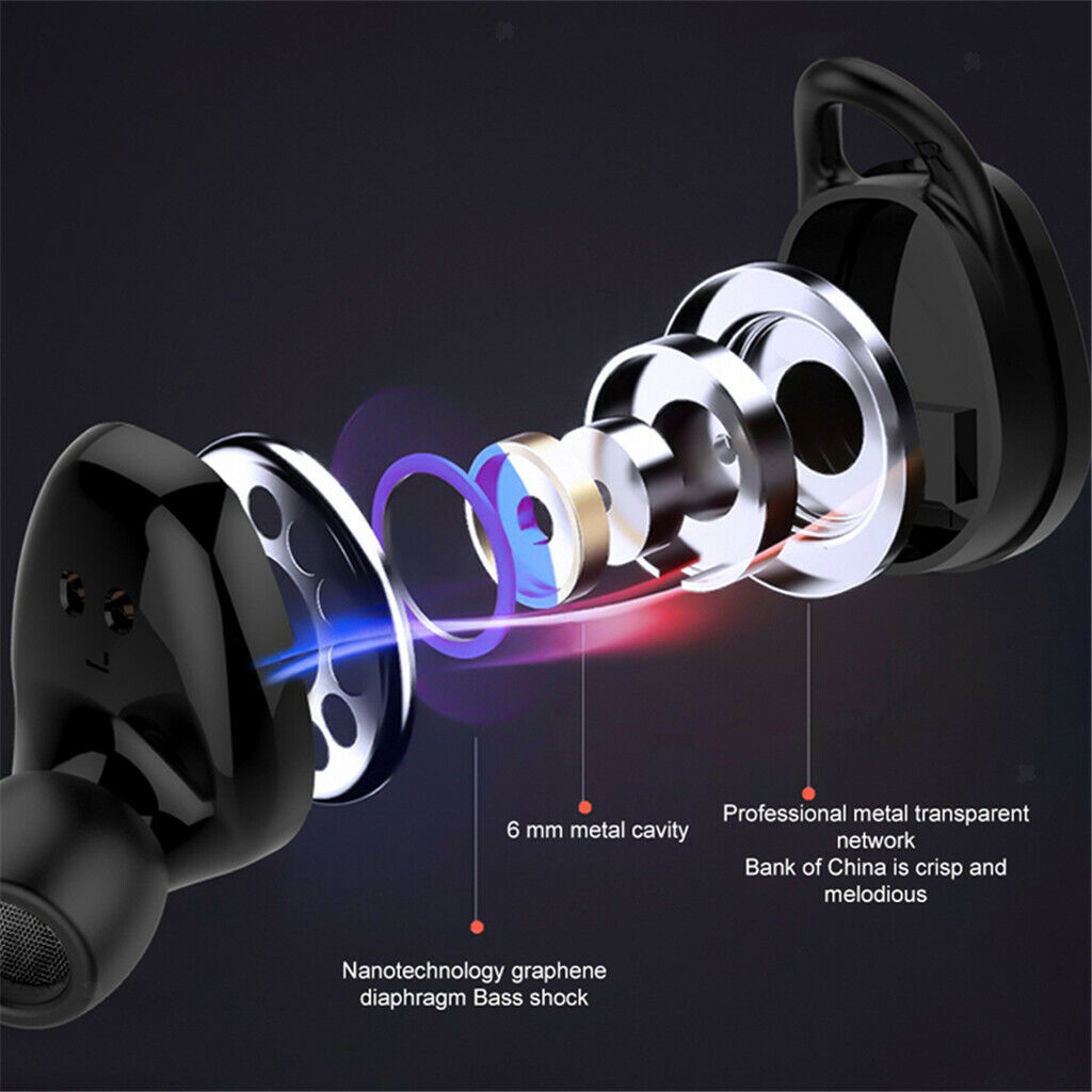 Waterproof X8 Touch Control Bluetooth 5.0 mini Wireless headphones Red