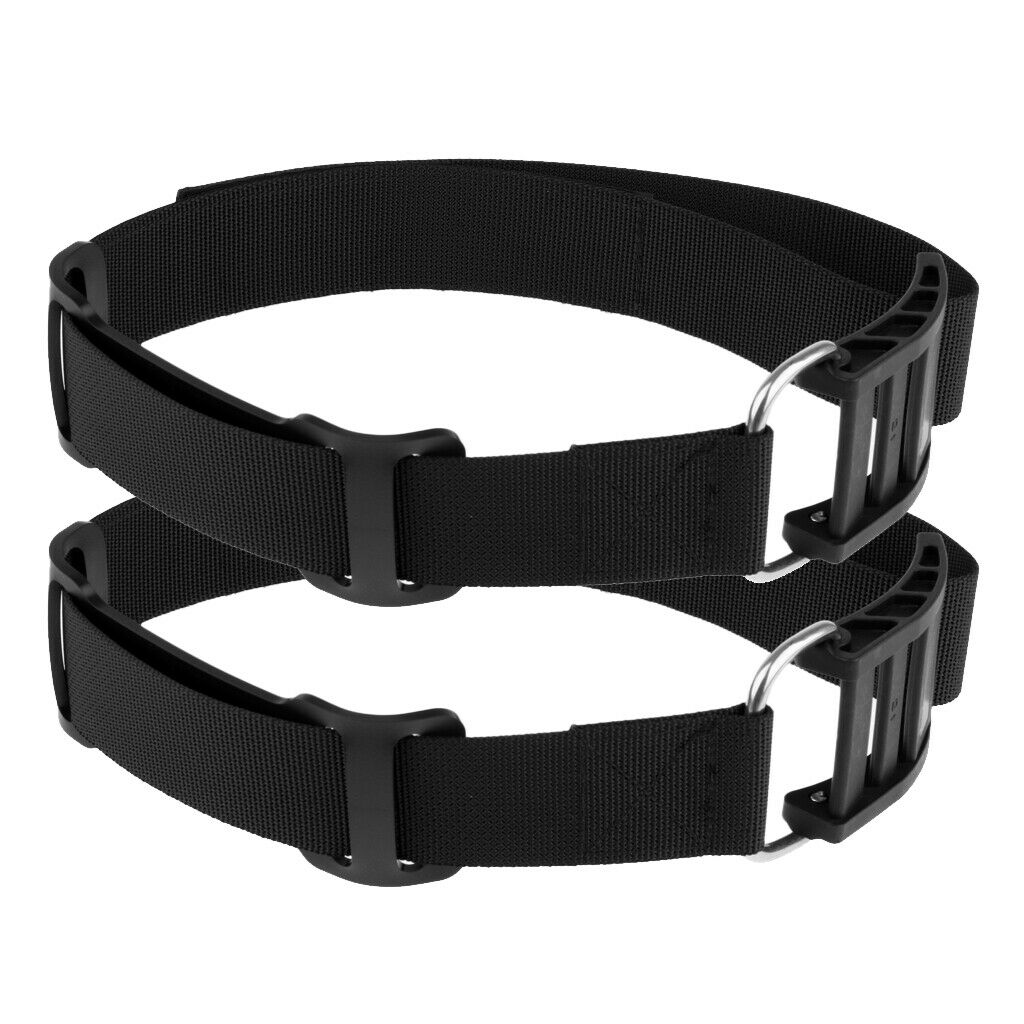2 Count Replacement Scuba Diving Cylinder Tank Band Belt Webbing with Buckle