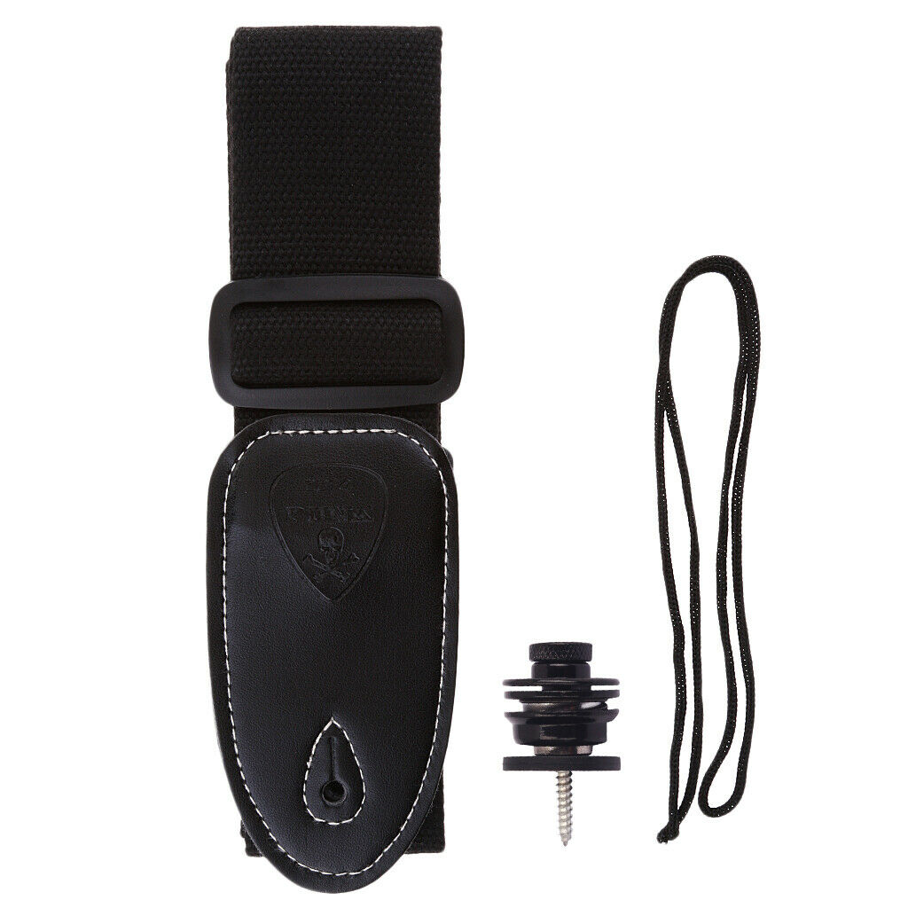 Adjustable Guitar Bass Strap Belt with Strap Lock Musical Instrument Accessory