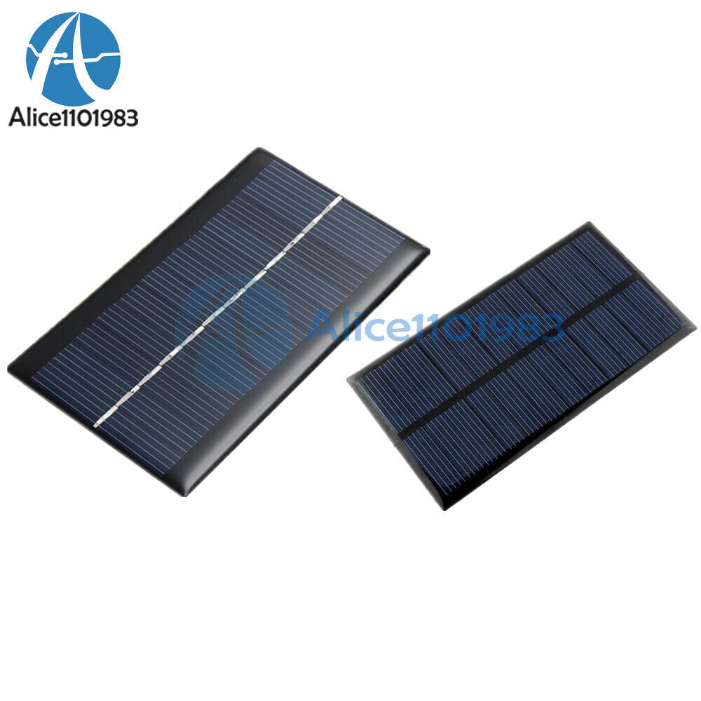 2PCS 6V 1W Solar Panel Module DIY For Light Battery Cell Phone Toys Chargers