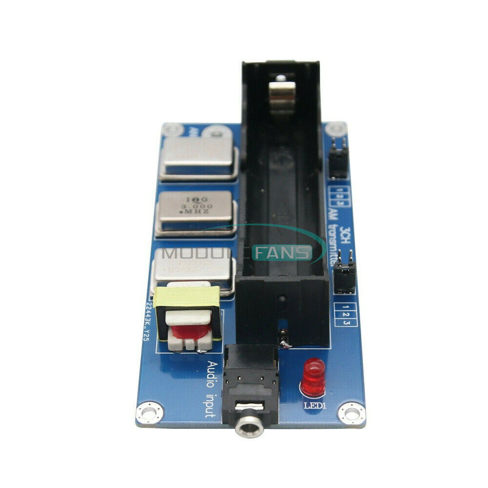 3-Channel AM Radio Transmitter w/ Antenna Audio Cable 1MHz 3MHz 5MHz Finished