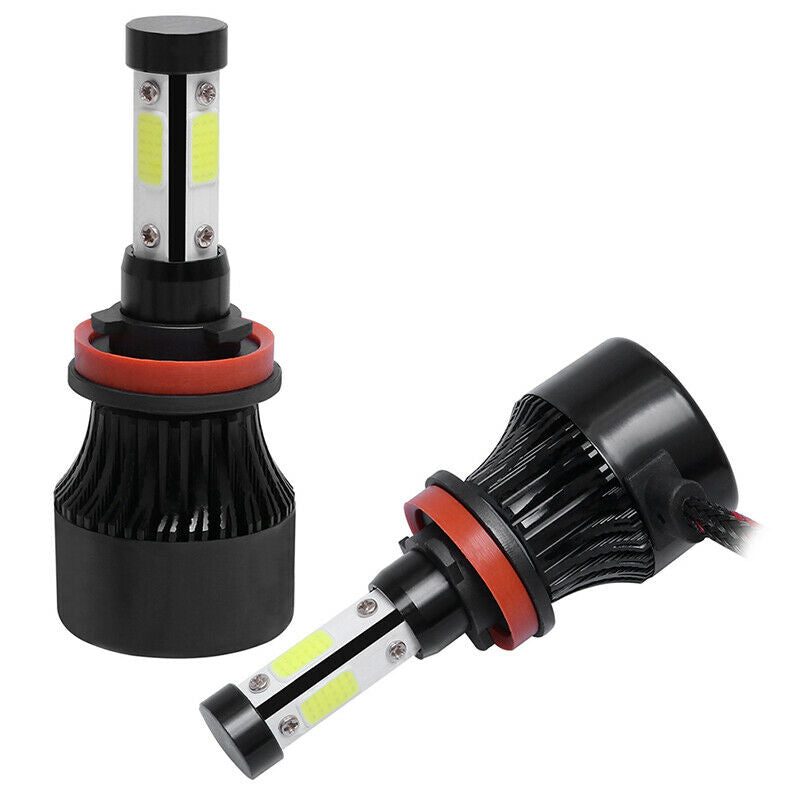4 Sides  H8 H9 H11 2000W 300000LM LED Headlight Bulbs Conversion Kit 60 jbBK SJ