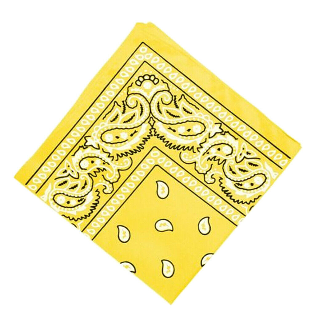 7PCS Novelty Paisley Cowboy Bandana Head Wrap Neck Scarf Hair Band Kerchief