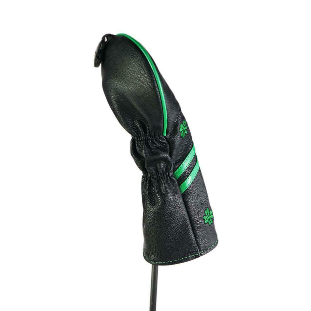 Waterproof Durable Golf Wood Cover Black PU Leather Anti-slip Headcover
