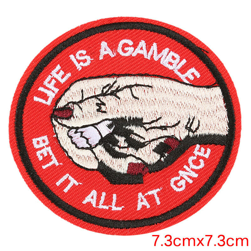 10x Embroidered Iron On Sew On Patches Set Badge Bag Fabric Applique Craf.l8
