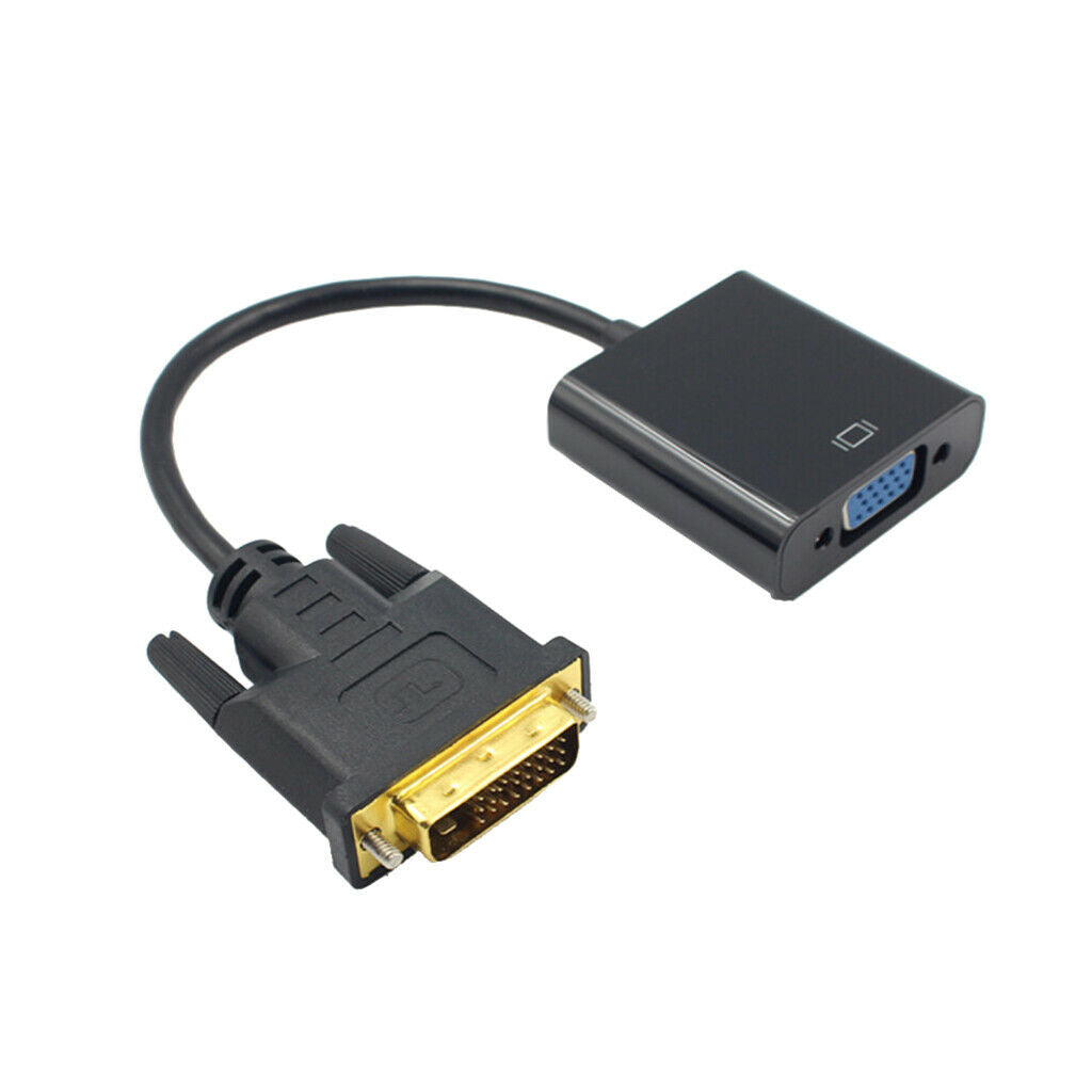 1080P DVI-D 24+1Pin to VGA Female HDTV Monitor Cable Video Adapter for PC